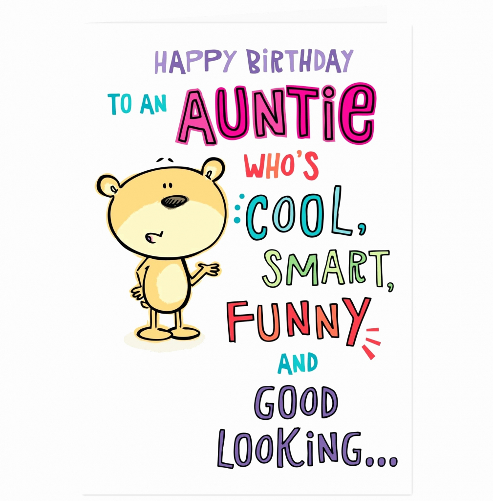 Happy Birthday Card For Aunt Plus Auntie Funny E Cards Free Unique | Birthday Cards For Aunt Printable