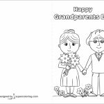 Happy Grandparents Day Card Coloring Page | Free Printable Coloring | Grandparents Day Cards Printable Free