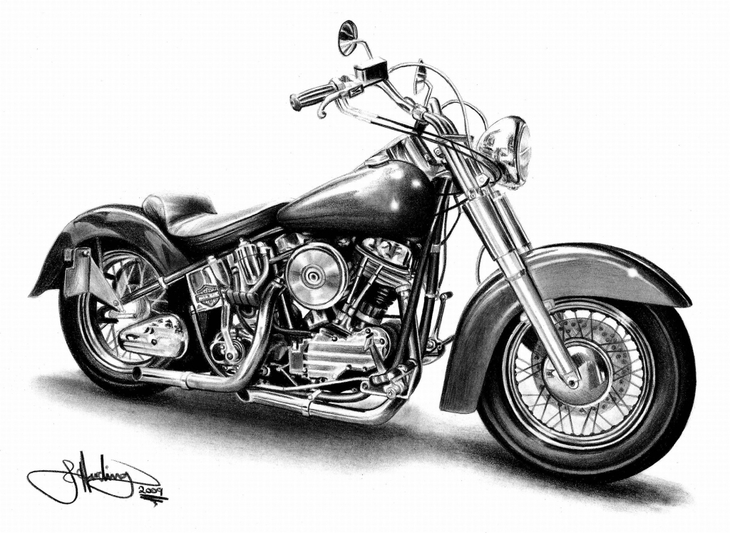 Harley Davidson Motorcycles | Printable Harley Davidson Coloring | Harley Davidson Cards Printable