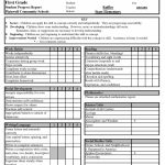 High School Report Card Template   Free Report Card Template 30 Real | Free Printable Preschool Report Cards