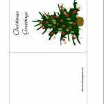 Holiday Greeting Card With Christmas Tree | Printable Holiday Photo Cards