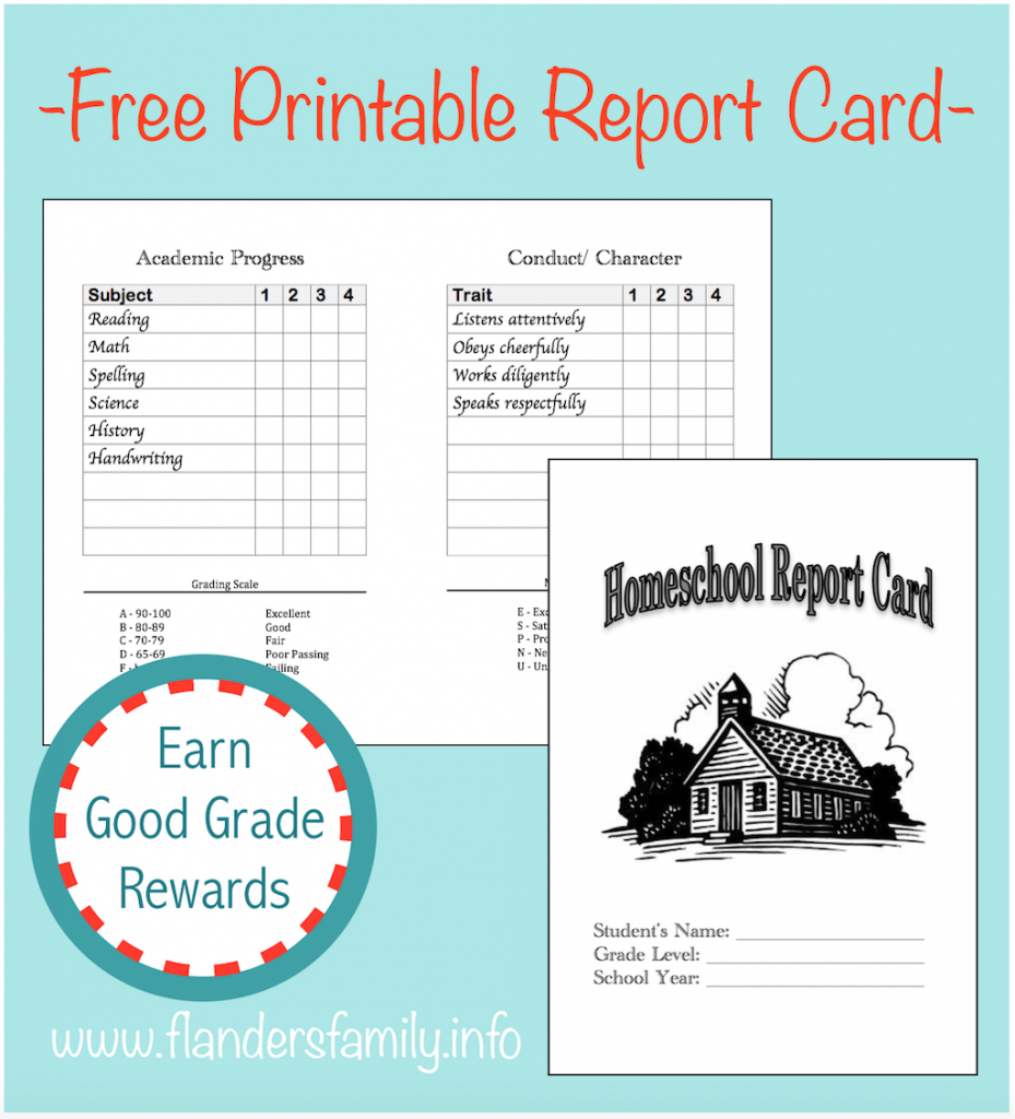 Home School Report Cards - Flanders Family Homelife | Free Printable Grade Cards