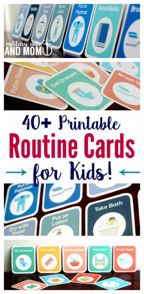 How To Get Kids To Follow A Routine Independently - Without Nagging | Printable Routine Cards For Toddlers