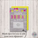Instant Download  Birthday Gift Card Printable   Bday003A   Birthday | Printable Gift Card Holder Birthday