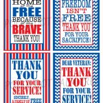 Instant Download Printable Veteran Military Patriotic Thank | Etsy | Military Thank You Cards Free Printable