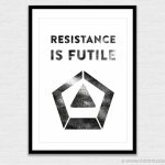 Instant Download The Resistance Print Resistance Is Futile | Etsy | The Resistance Card Game Printable