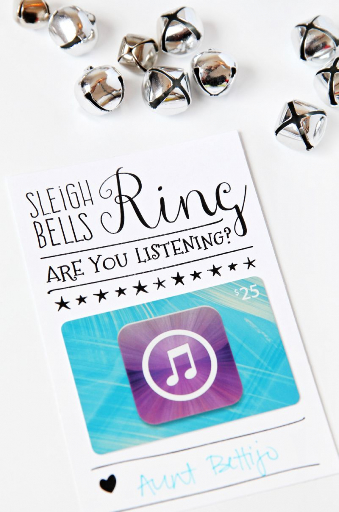 Itunes Gift Card Christmas Packaging | Gifting | Itunes Gift Cards | Printable Itunes Gift Card