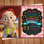 Jessie Cowgirl Toy Story Birthday Photo Invitation Chalkboard | Etsy | Toy Story Birthday Card Printable Free
