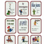Jobs Card Game Worksheet   Free Esl Printable Worksheets Made | Esl Card Games Printable