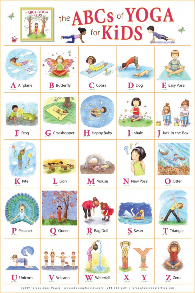 Kathleen Rietz - Illustration And Design: &amp;quot;the Abcs Of Yoga For Kids | Abc Yoga Cards Printable