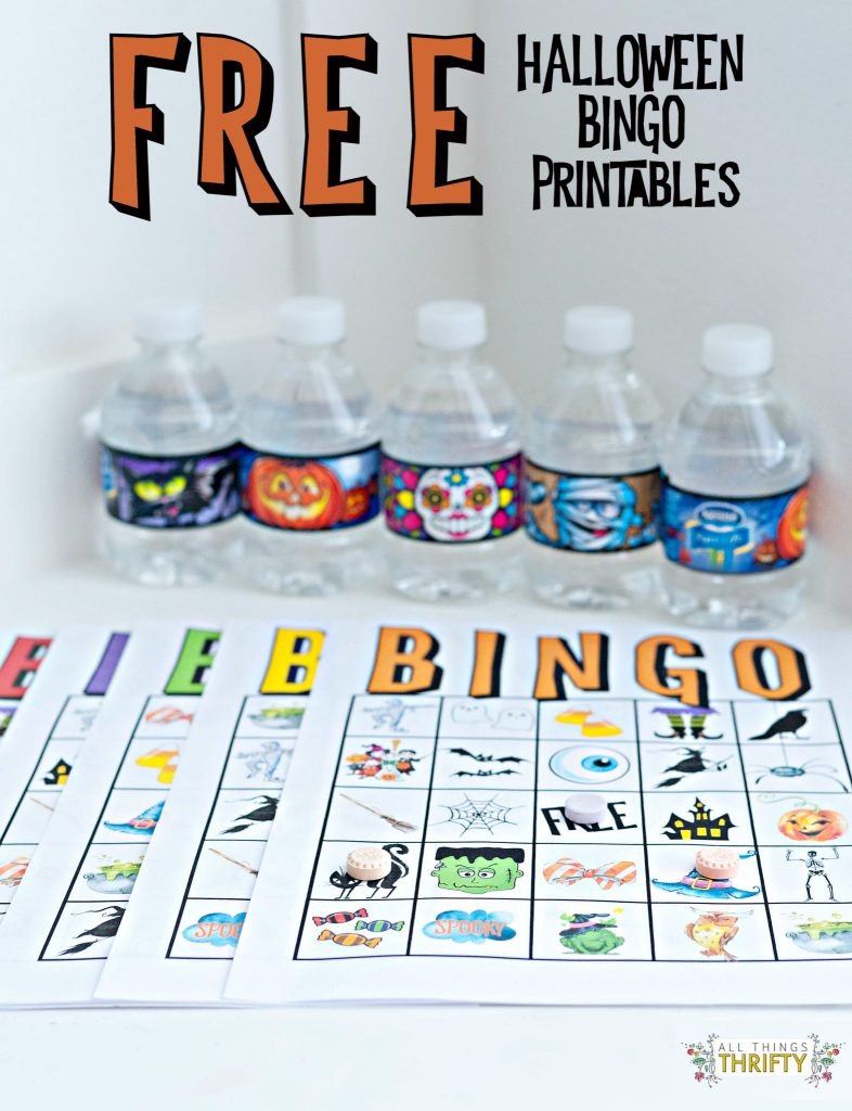 Kids Halloween Party Bingo Cards Free Printable | All Things Thrifty | Printable Hawaiian Bingo Cards