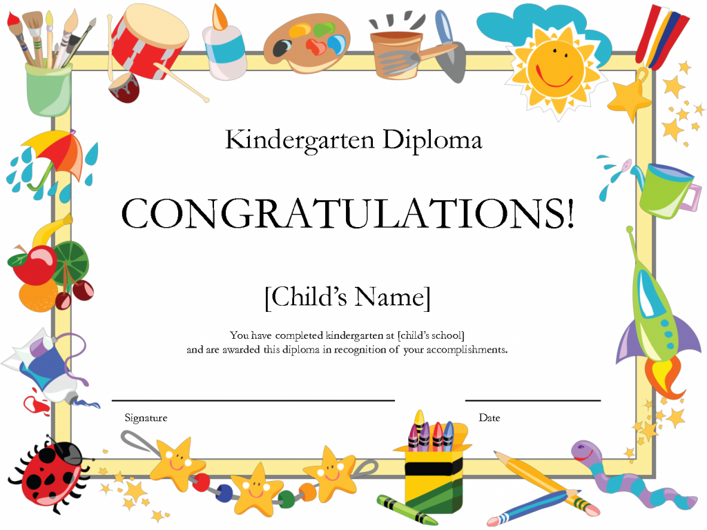 Kindergarten Graduation Card Free Printable