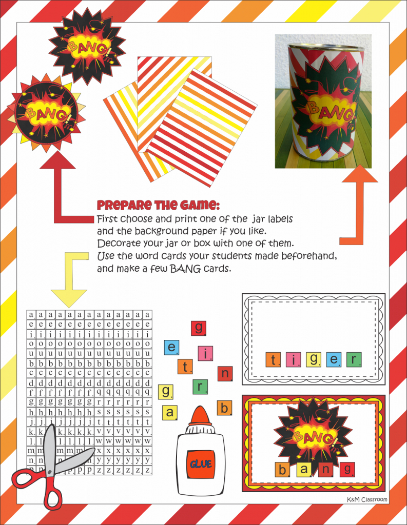 Km Classroom: Bang Or Kaboom Must-Have Classroom Game | Bang Card Game Printable
