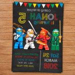 Lego Ninjago Papercraft Template | Bestpaperdom | Ninjago Printable Birthday Card