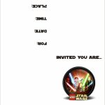 Lego Star Wars Free Printable Birthday Party Invitation Personalized | Star Wars Birthday Card Printable