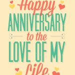 Love Of My Life   Free Printable Anniversary Card | Greetings Island | Printable Cards Free Anniversary