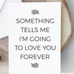 Love Quote Valentine's Day Card, Romantic Card, Love Card For Him | Valentines Cards For Her Printable