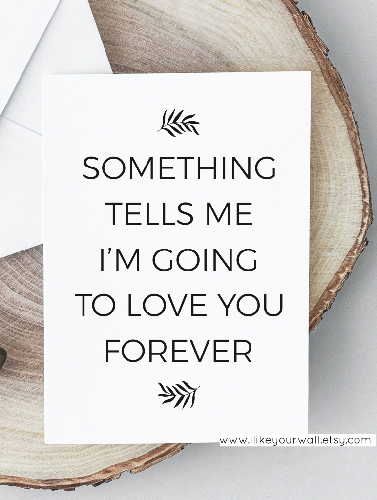 Love Quote Valentine&amp;#039;s Day Card, Romantic Card, Love Card For Him | Valentines Cards For Her Printable