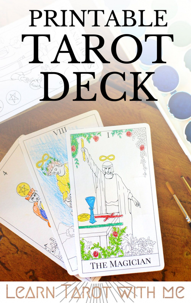 Major Arcana Tarot Deck - Digital Printable Tarot Card Deck From The | Printable Tarot Card Deck