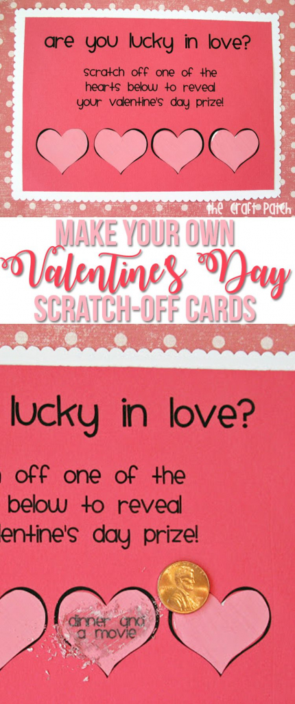Make Your Own Scratch-Off Cards! | Valentines Day | Scratch Off | Make Your Own Printable Valentines Card