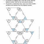 Math Trailblazers | Triangle Flash Cards Addition And Subtraction Printable