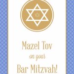Mazel Tov On Your Bar Mitzvah   Bar Mitzvah & Bat Mitzvah Card | Bar Mitzvah Cards Printable