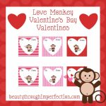 Monkey Valentines {Free Printables}   Beauty Through Imperfection | Free Printable Valentine Cards For Preschoolers