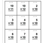 Multiplication Flash Cards Printable Front And Back Math Color Flash | Printable Math Flash Cards