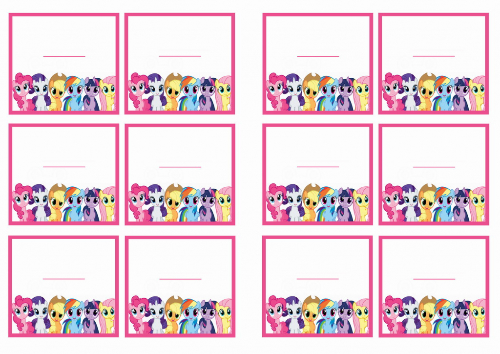 My Little Pony Name Tags | Birthday Printable | Free Printable My Little Pony Thank You Cards