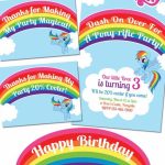 My Little Pony Rainbow Dash Birthday Party Printables | Party Ideas | Free Printable My Little Pony Thank You Cards