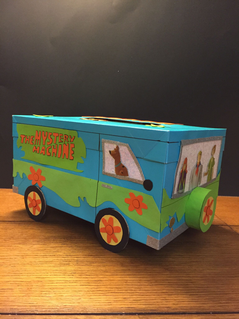 Mystery Machine Valentine&amp;#039;s Box. | Valentine&amp;#039;s Party | Valentine Box | Printable Scooby Doo Valentine Cards