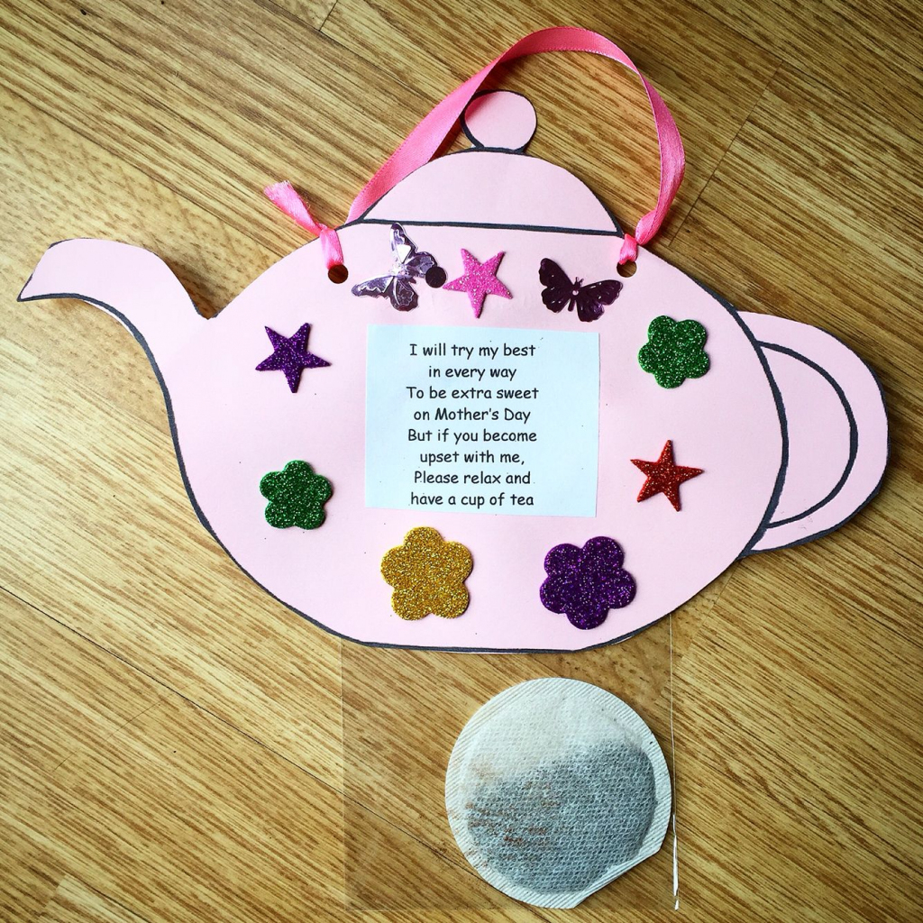 Nice Idea For Mother&amp;#039;s Day. Tea Pot Complete With Tea Bag And Poem | Teapot Mother&amp;amp;#039;s Day Card Printable Template