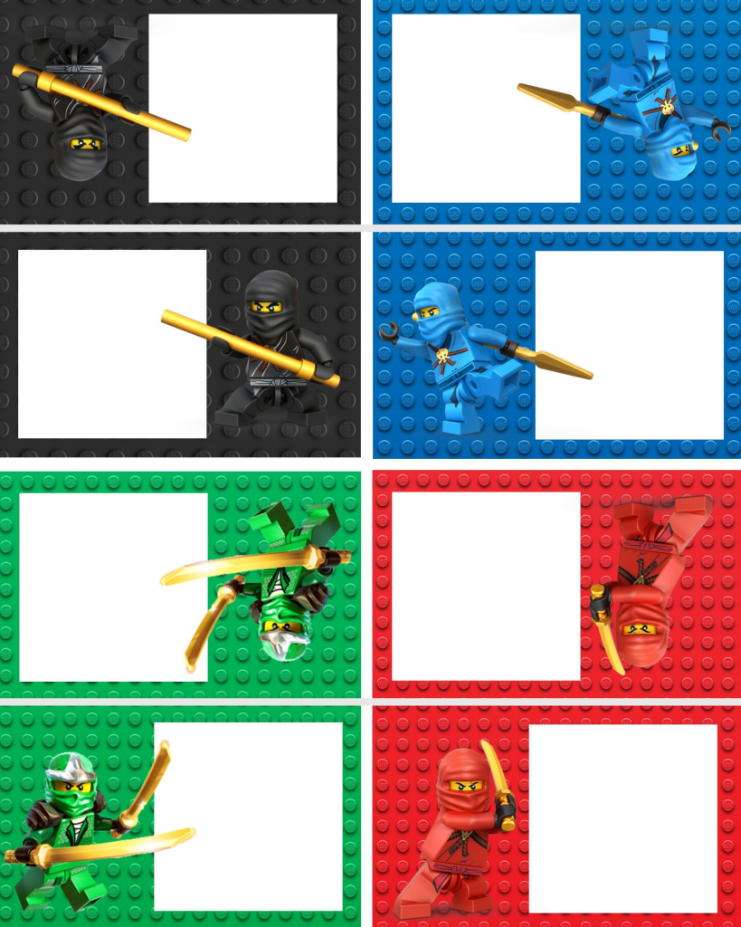 Ninjago Food Labels | Lego Ninja Printables | Birthday, Lego | Ninjago Printable Birthday Card