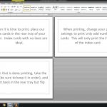 Note/index Cards   Word Template   Youtube | Free Printable Index Cards
