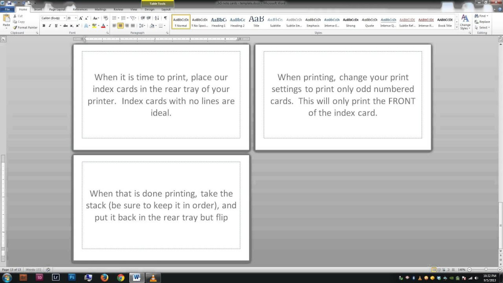 Note/index Cards - Word Template - Youtube | Free Printable Index Cards