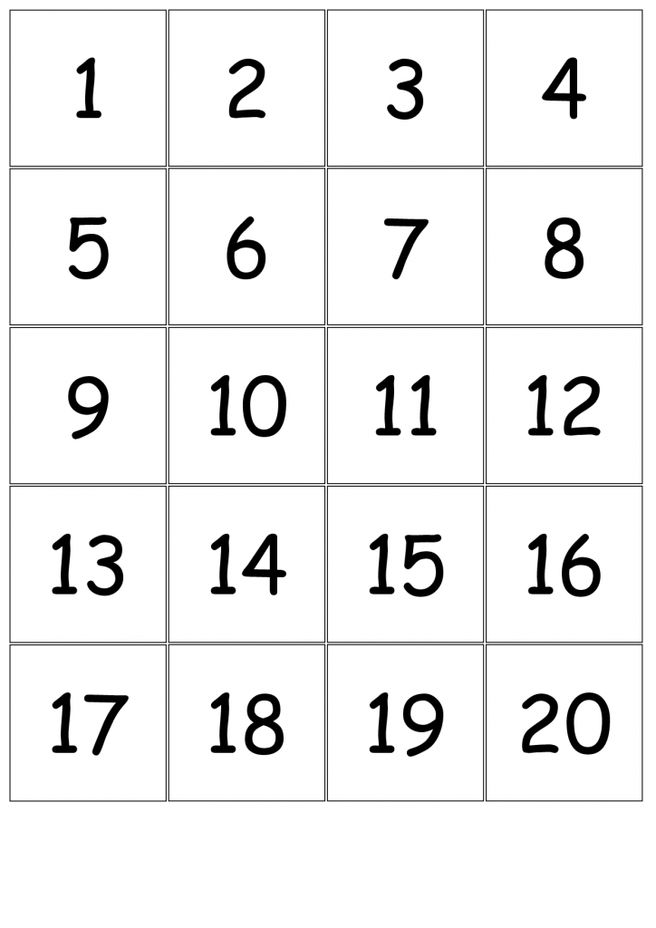 Number+Cards+1-20 | Kindergarten Number Sense | Numbers Kindergarten | Printable Number Cards 1 20