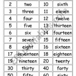 Numbers And Calendar Words Flashcards   Esl Worksheetkmb199 | Printable Number Words Flash Cards