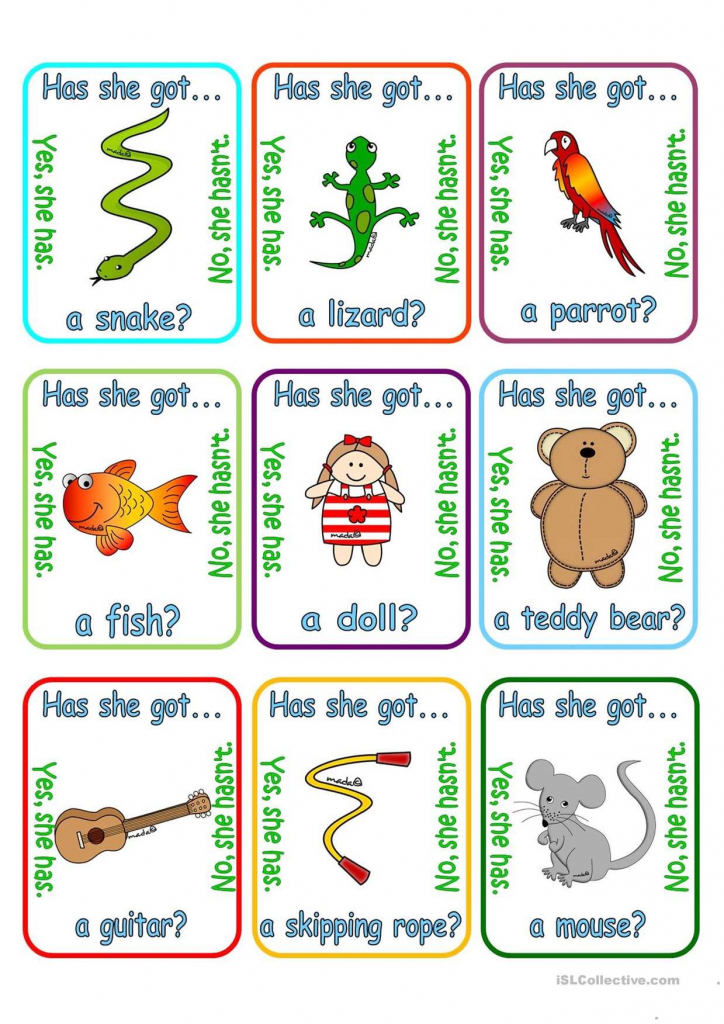 One-Click Print Document | English | Pinterest | Going Fishing, Pet | Esl Card Games Printable