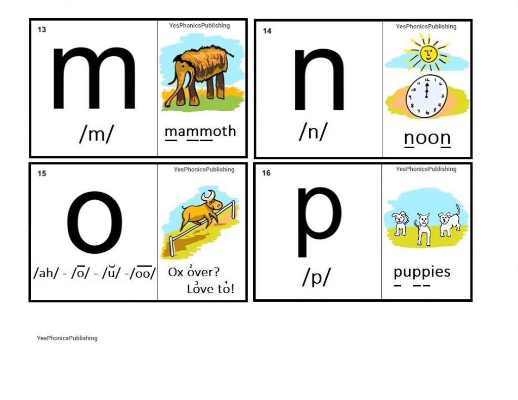 orton-spalding-phonograms-illustrated-flash-cards-m-n-o