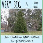 Outdoor Math Game: Exploring Size   The Measured Mom | Math 24 Printable Cards