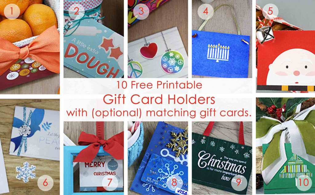 Over 50 Printable Gift Card Holders For The Holidays | Gcg | Printable Gift Card Holder