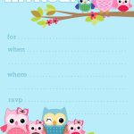 Owl Birthday Cards To Print For Free | Click On The Free Printable | Customized Birthday Cards Free Printable