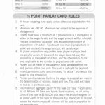 Parlay Bets In The Nfl | Football Parlay Cards Printable