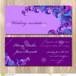 Peacock Feathers Wedding Invitation Card. Printable Vector | Printable Invitation Card Stock