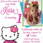 Personalized Hello Kitty Birthday Invitations   | Free Printable | Free Printable Personalized Birthday Invitation Cards