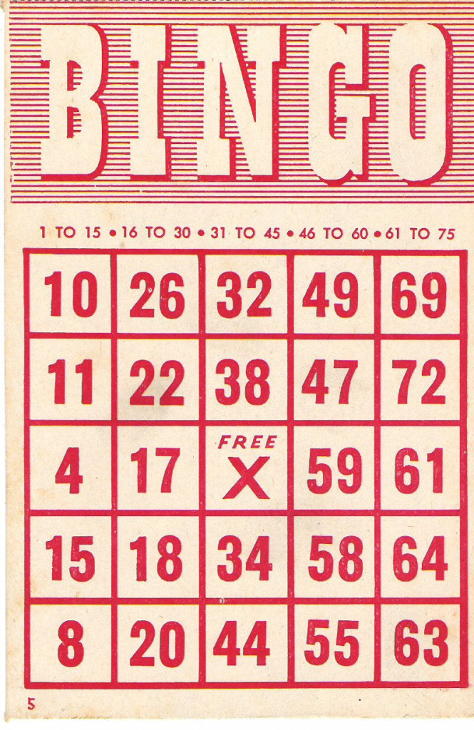 bingo caller card printable