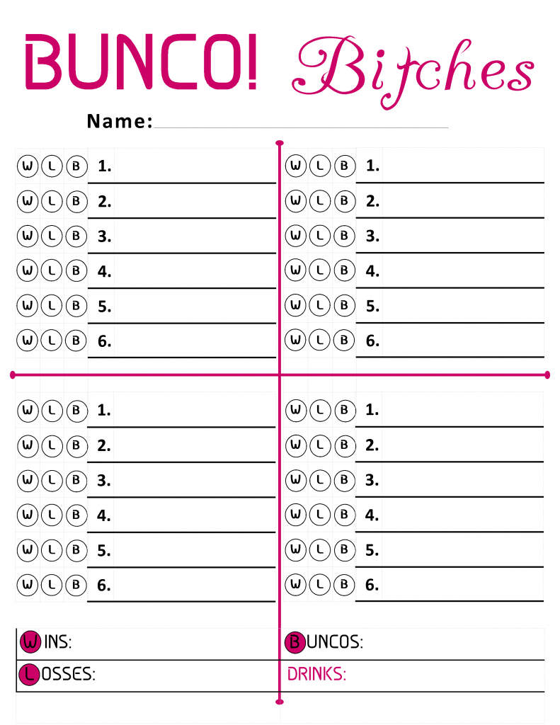 Pinfay T On Bunco And Games In 2019 | Bunco Score Sheets, Bunco | Printable Bunco Score Cards Free
