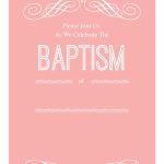 Pink Decorations   Free Printable Baptism & Christening Invitation | Free Printable Baptism Greeting Cards