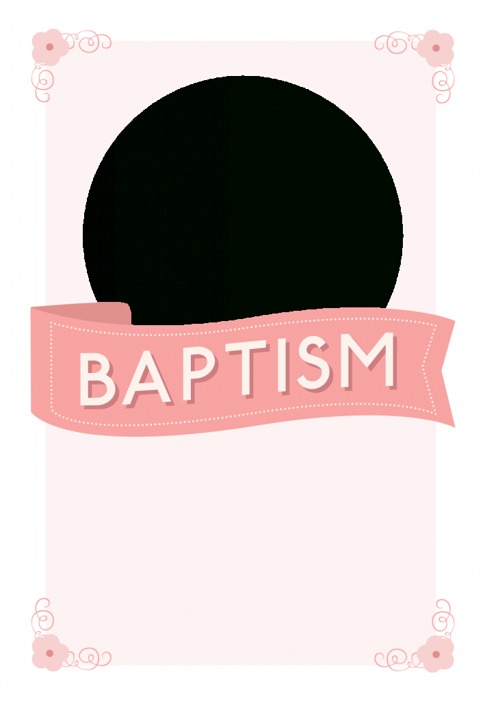Pink Ribbon - Free Printable Baptism &amp;amp; Christening Invitation | Free Printable Baptism Greeting Cards