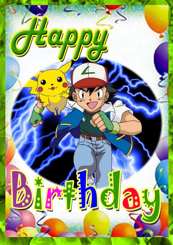 Pokemon Birthday Card | Free Printable Birthday Cards | Pokemon Birthday Card Printable